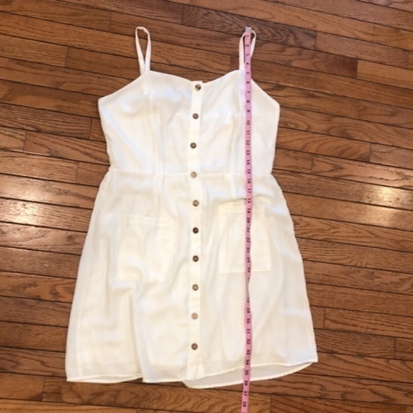 Naïf  Anthropologie white button front midi dress - Picture 7 of 12